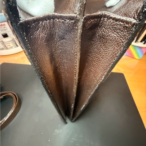 YSL Brown and Black Woven leather purse/clutch. - Picture 12 of 12